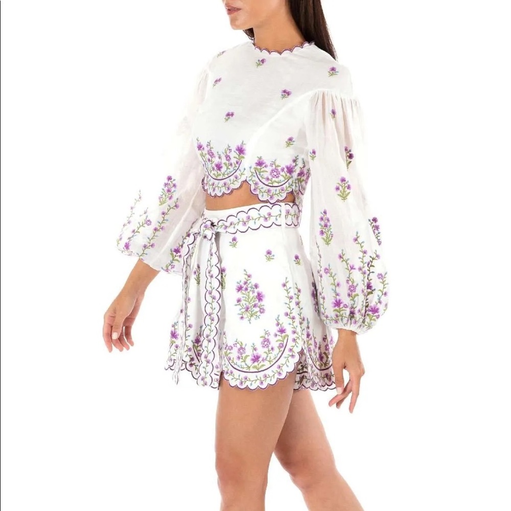 Zimmermann Poppy Floral Crop Top